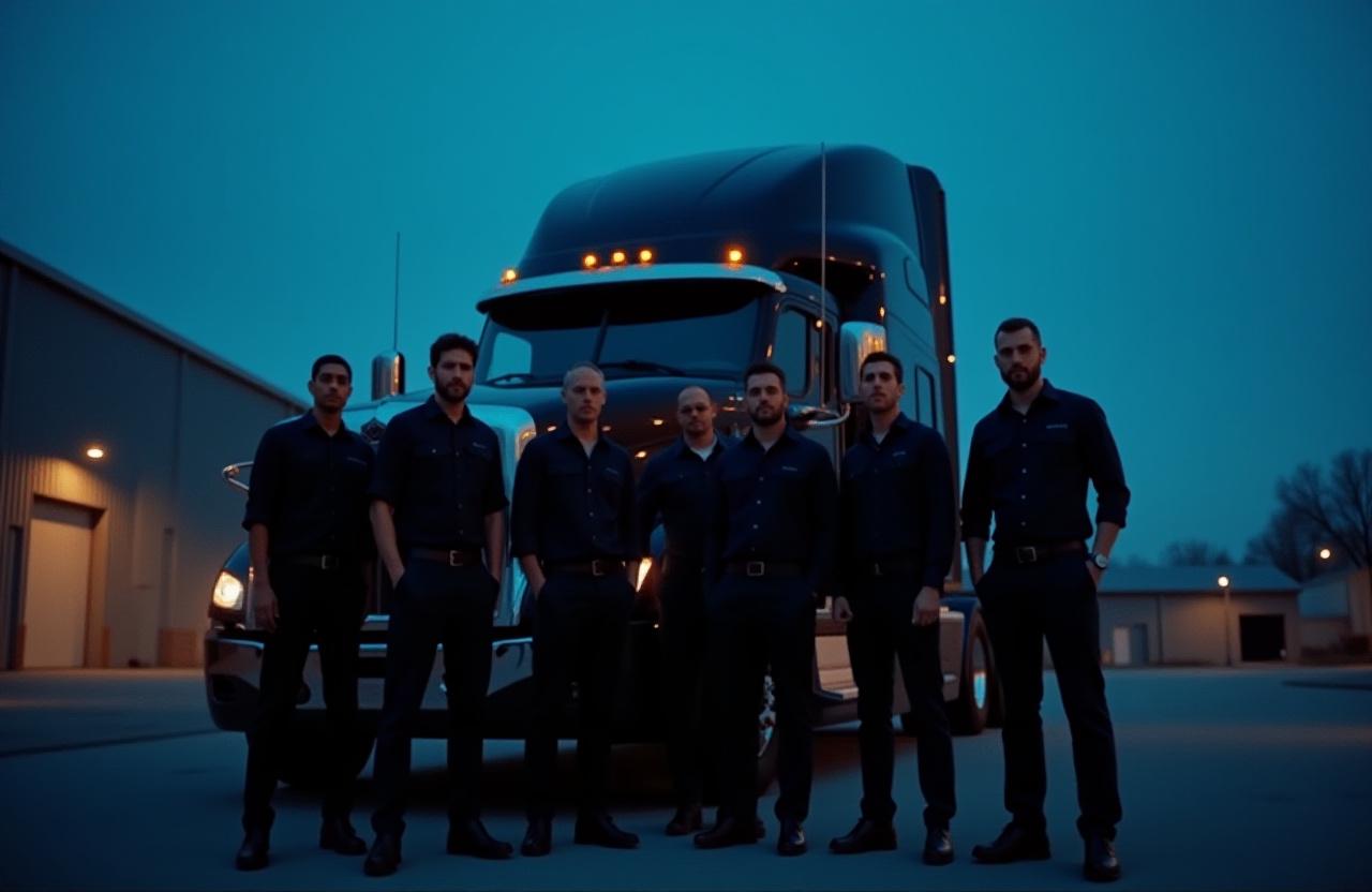 Outlaw Trucking team and heavy-duty logistics equipment in Cape Girardeau