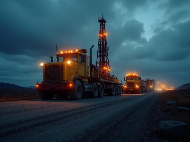 Oil and gas equipment transport