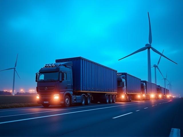 Renewable energy wind turbine components transport
