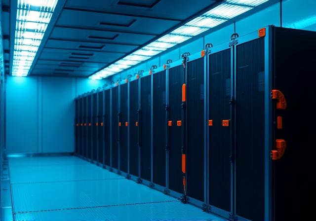 High value server rack transportation inside climate controlled trailer